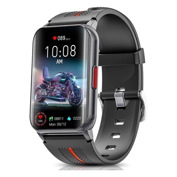 New Black & Red High-Quality Fitness Tracker Smart Watch ⌚️ - Picture 1 of 8